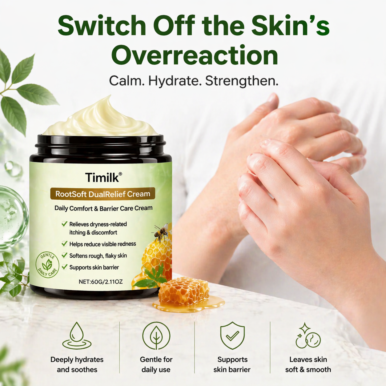 Dual-Action Soothing Moisturizing Cream